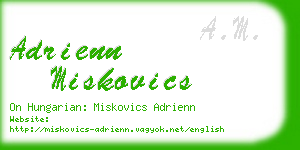 adrienn miskovics business card